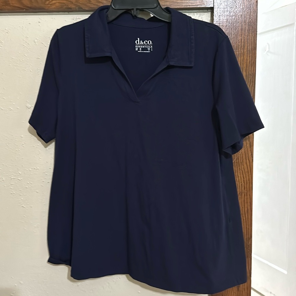 Denim & Company navy shirt